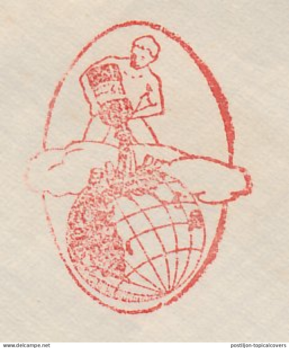 Meter Cover Netherlands 1951 Inkwell - Globe - Zevenaar - Non Classés