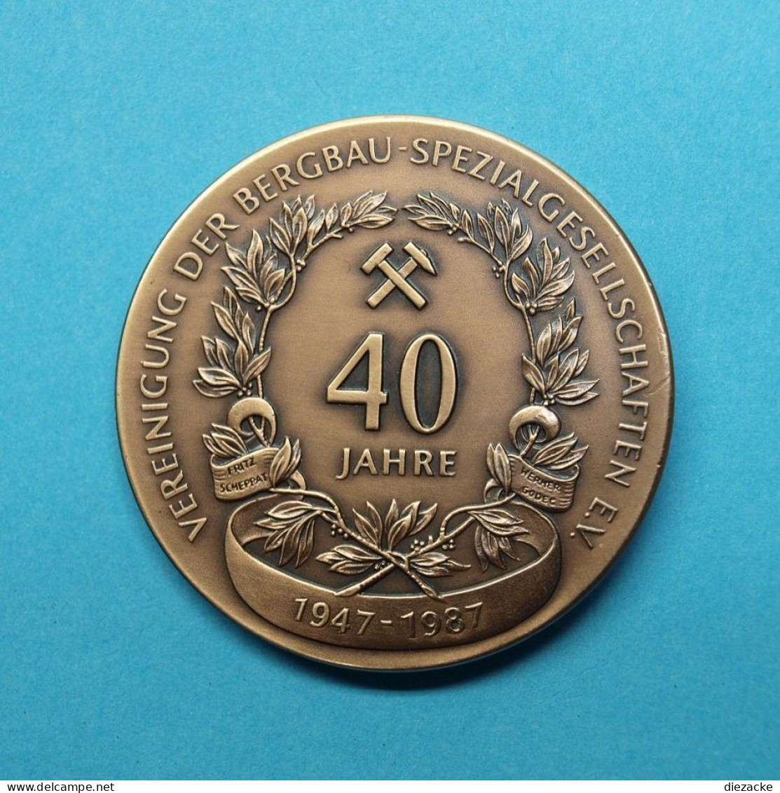 Bronzemedaille 1987 Vereinigung Der Bergbau-Spezialgesellschaften Vz (BB099 - Unclassified