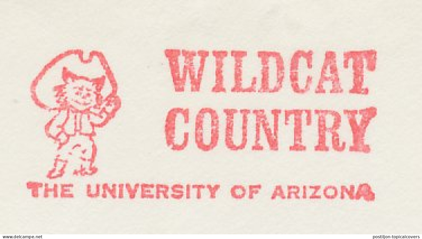 Meter Cut USA 1970 Wildcat Country - University Of Arizona - Non Classés