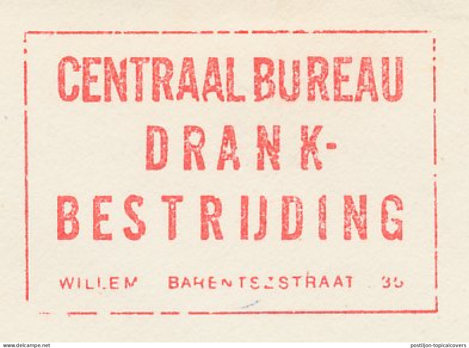 Meter Cover Netherlands 1977 Central Office For Drinking Control - Vinos Y Alcoholes