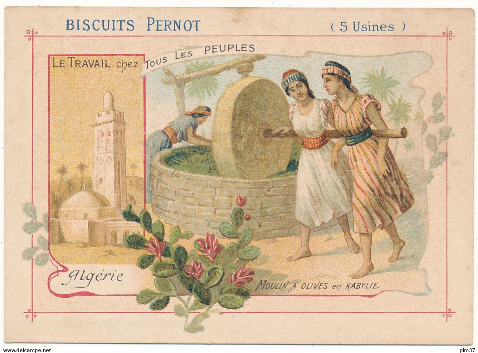 Biscuits PERNOT - Algérie, Moulin à Olives En Kabylie - Pernot