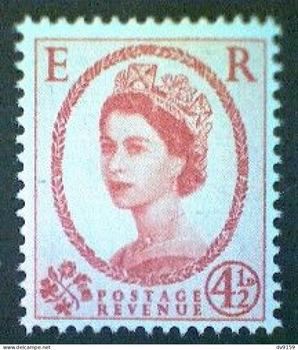 Great Britain, Scott #360, Mint(*) NH, 1959, Wilding: Queen Elizabeth II, 4½d, Henna Brown - Oblitérés