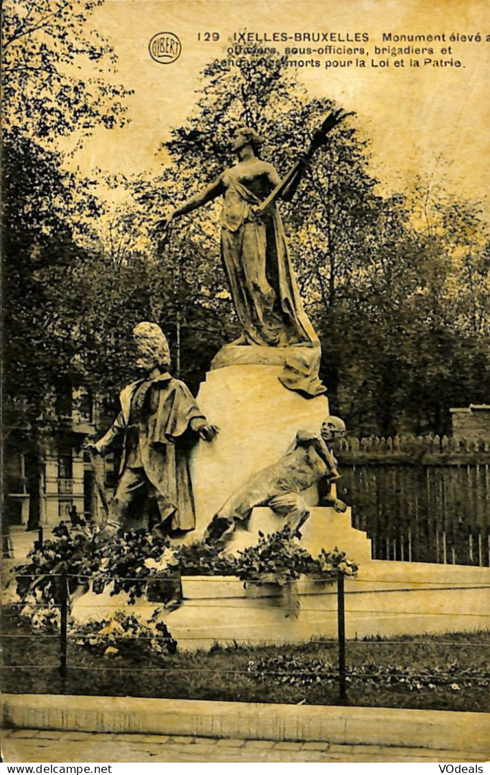 Belgique - Brussel - Bruxelles - Ixelles - Elsene - Monument élevé Aux Officiers, Sous-officiers, Brigadiers Et Gendarme - Ixelles - Elsene