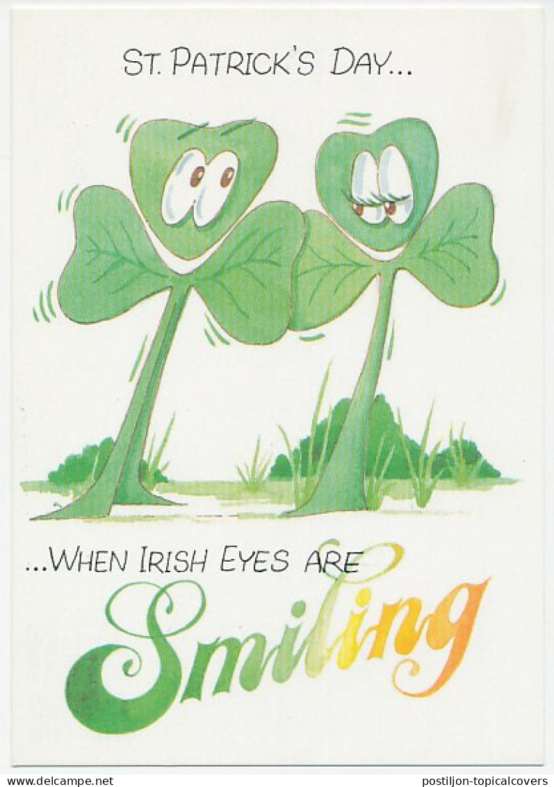 Postal Stationery Ireland 1987 Clover - St. Patrick S Day - Non Classés