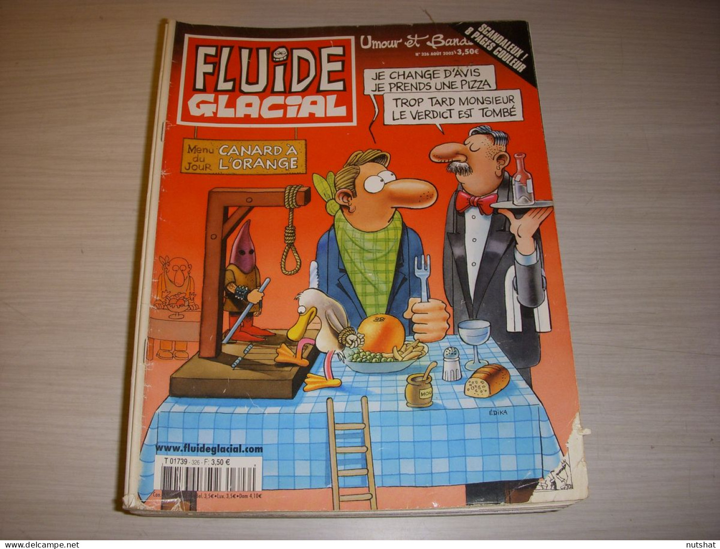 FLUIDE GLACIAL 326 08.2003 GOLDONI DIEUDONNE ELECTRO ROCK : TELEX RUDOWSKI - Fluide Glacial