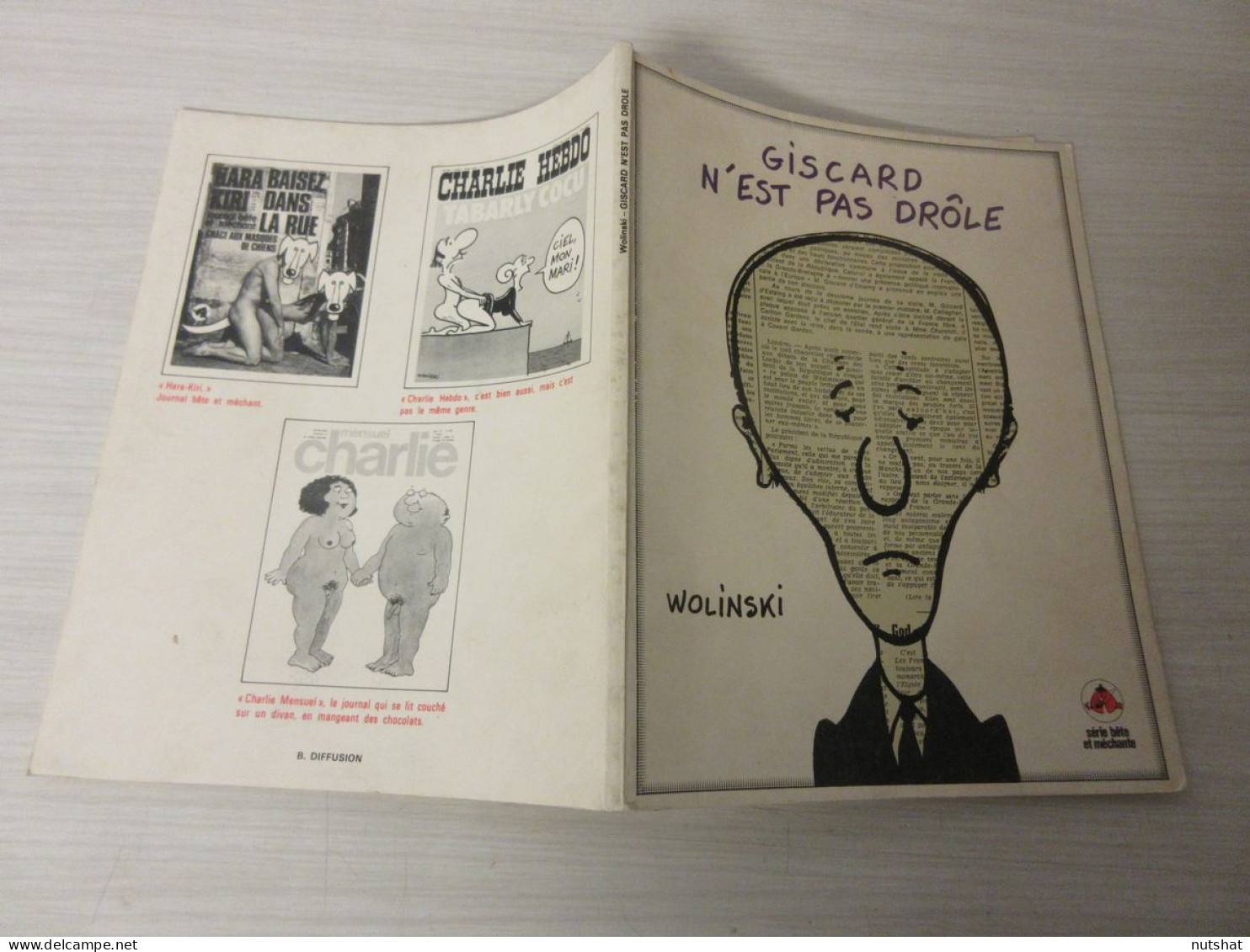 BD GISCARD N'EST PAS DROLE - WOLINSKI - 1980 Ed Du Square SERIE BETE Et MECHANTE - Fluide Glacial