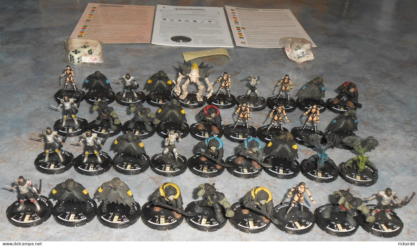 37 Pcs Mage Knight Rebellion - Necropolis + Rules & Dices Etc - Altri & Non Classificati