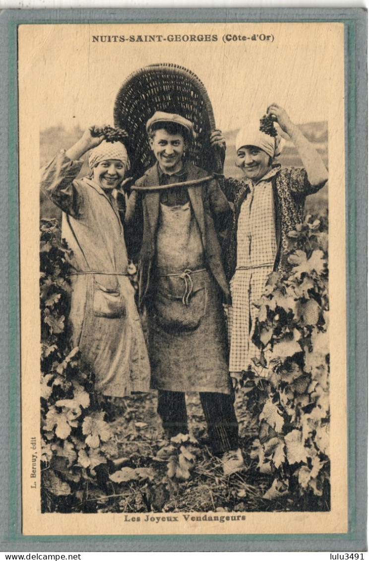 CPA - (21) NUITS-SAINT-GEORGES - Mots Clés: Vendangeurs, Vigne, Vin, Viticulteur, Viticulture - 1920 / 30 - Nuits Saint Georges