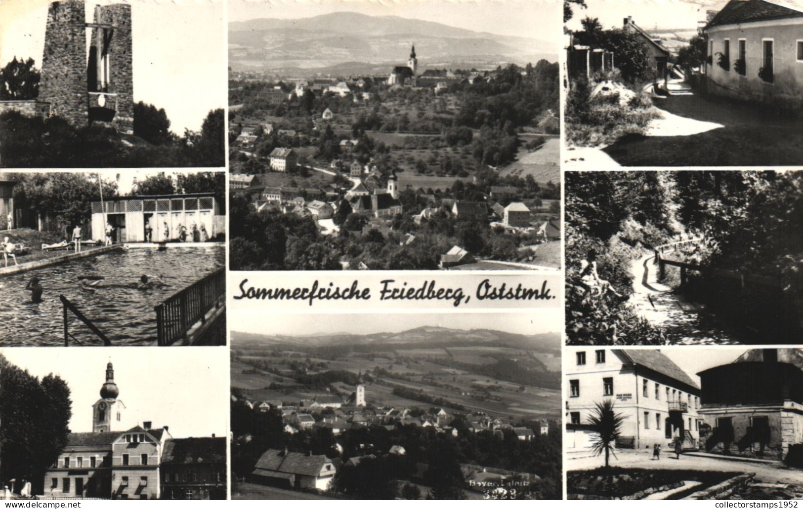 FRIEDBERG, BAVARIA, MULTIPLE VIEWS, ARCHITECTURE, POOL, GERMANY, POSTCARD - Friedberg