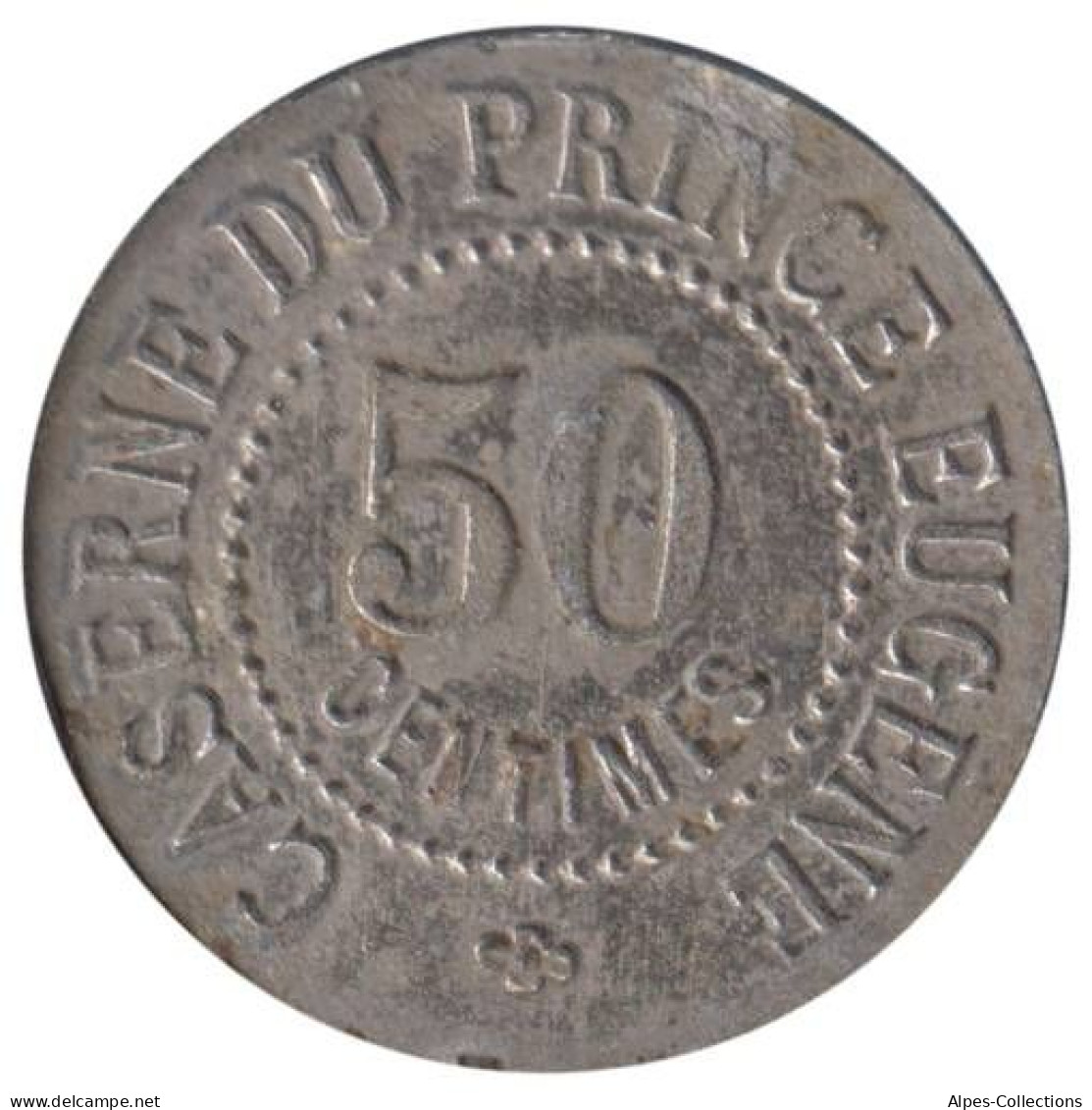 PARIS - C72.NR01 - Monnaie De Nécessité - 50 Centimes - Caserne Du Prince Eugène - Notgeld