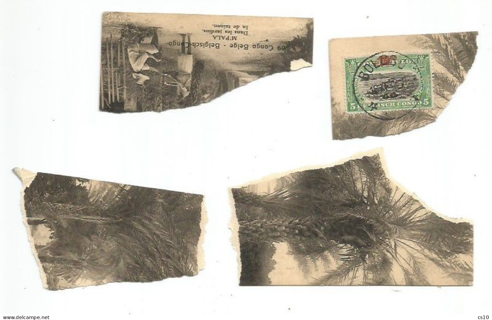 Belgian Congo Belge - M'Pala Jardins- Entier Postal C.15 + C.10 Provisional - Bolobo 16nov1922 - Postwaardestukken