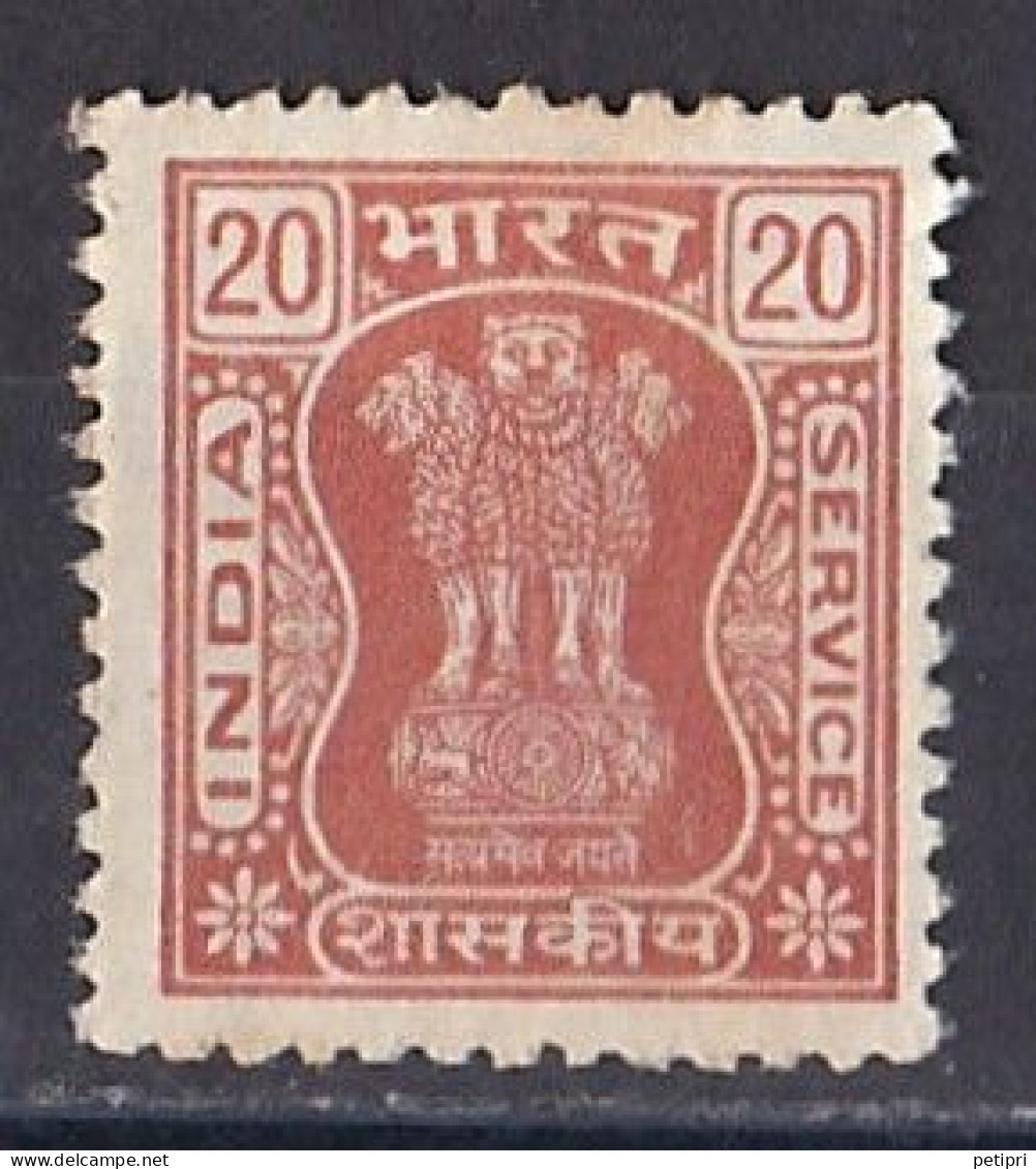 Inde  - Timbre De Service  Y&T N°  57  Sans Gomme - Official Stamps