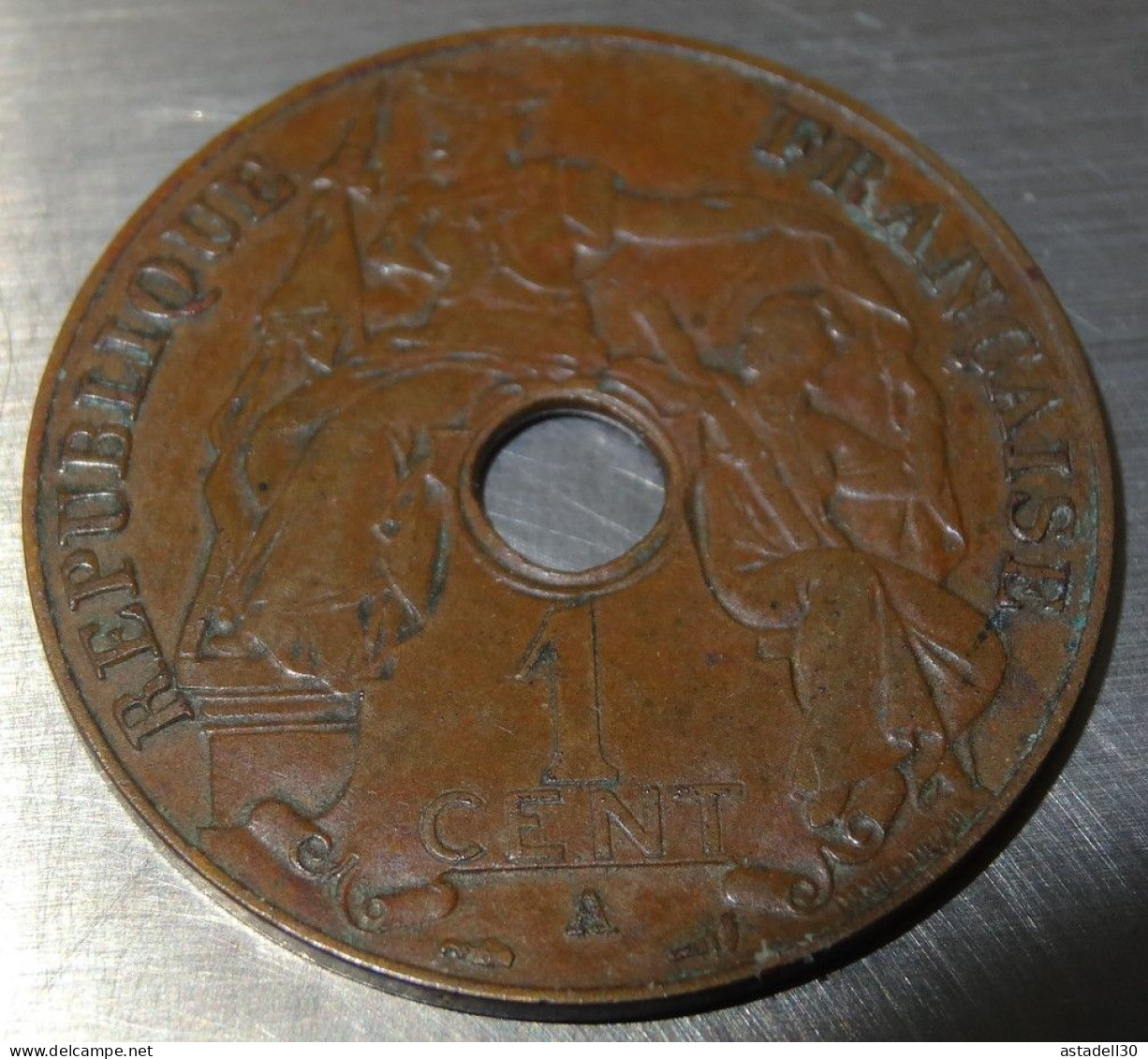 INDOCHINE 1 Cent 1931 Torche  ....... IND-003 - French Indochina