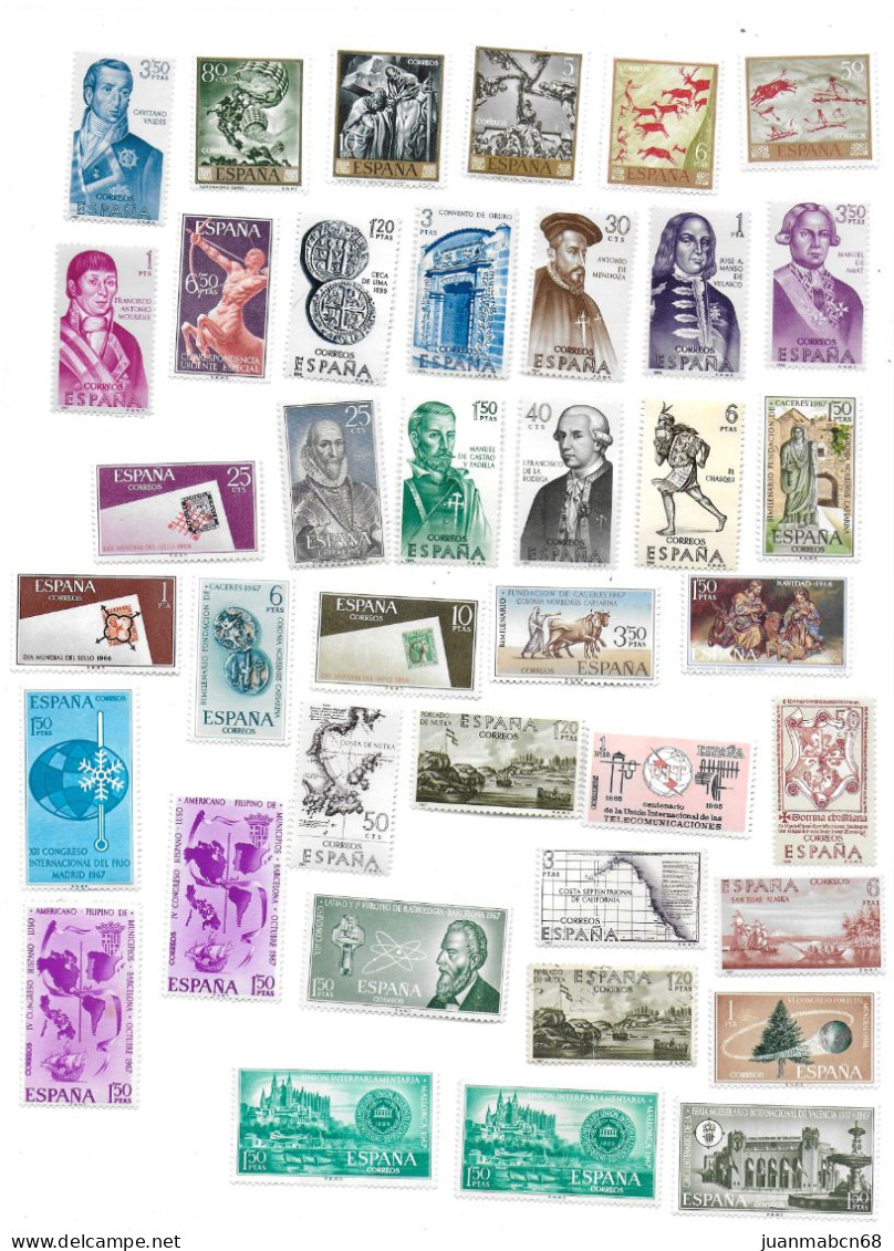 Lote de 354 sellos nuevos años 50, 60 y 70