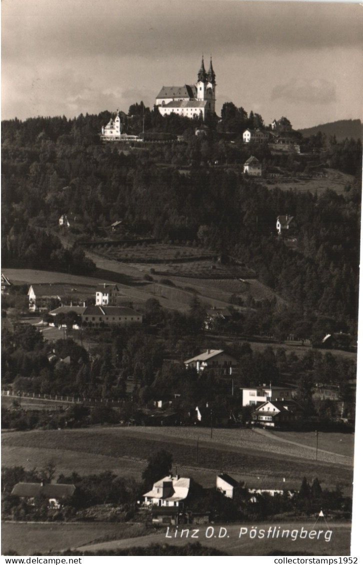 LINZ, ARCHITECTURE, POSTLINGBERG, AUSTRIA, POSTCARD - Linz