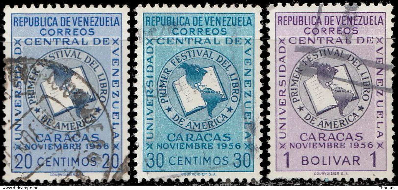 Vénézuela 1957. ~ YT 533/38 - 1er Festival Du Livre à Caracas - Venezuela