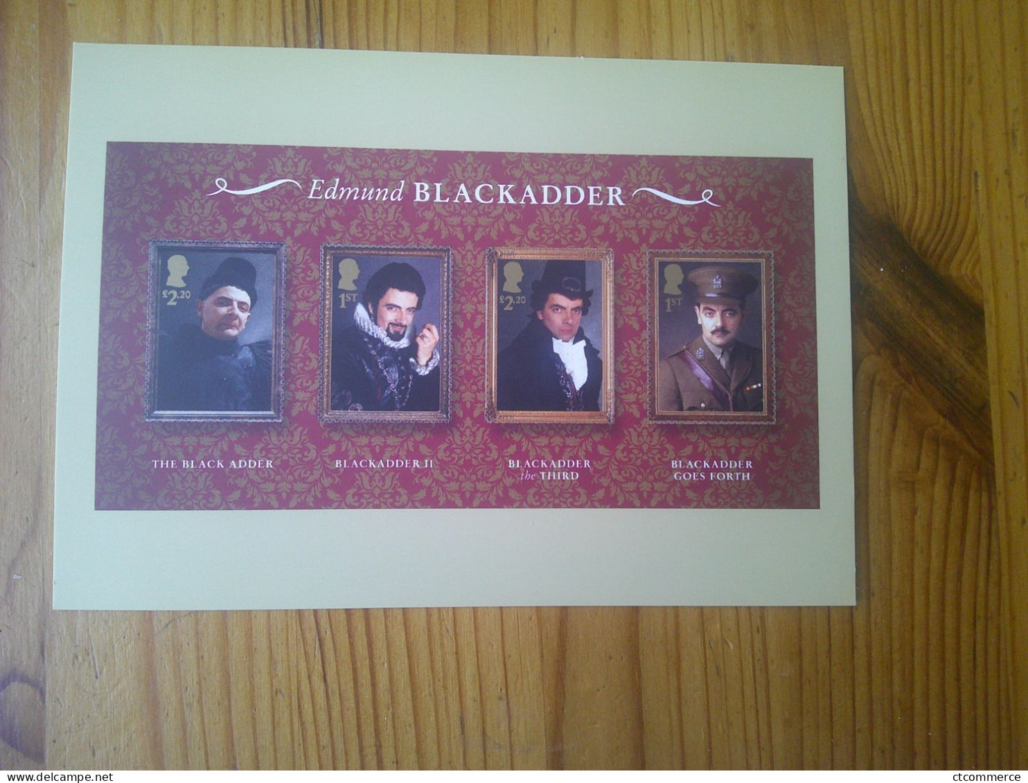 PHQ  (13 post-cards), 13 cartes .The  Blackadder the third,