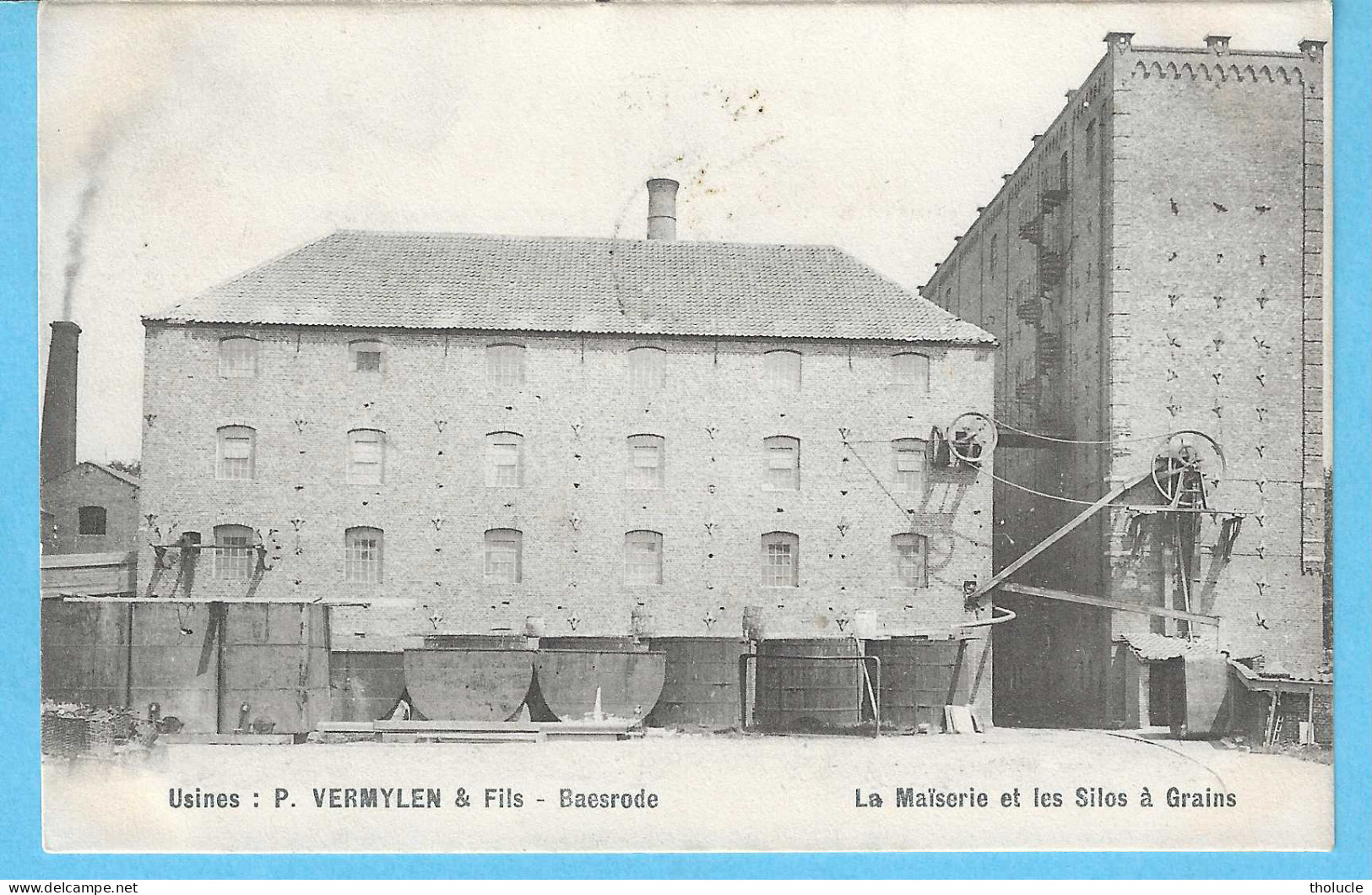 Baasrode-Baesrode-Dendermonde-1904-Usines P.VERMYLEN & Fils-La Maïserie Et Les Silos à Grains-rare - Dendermonde