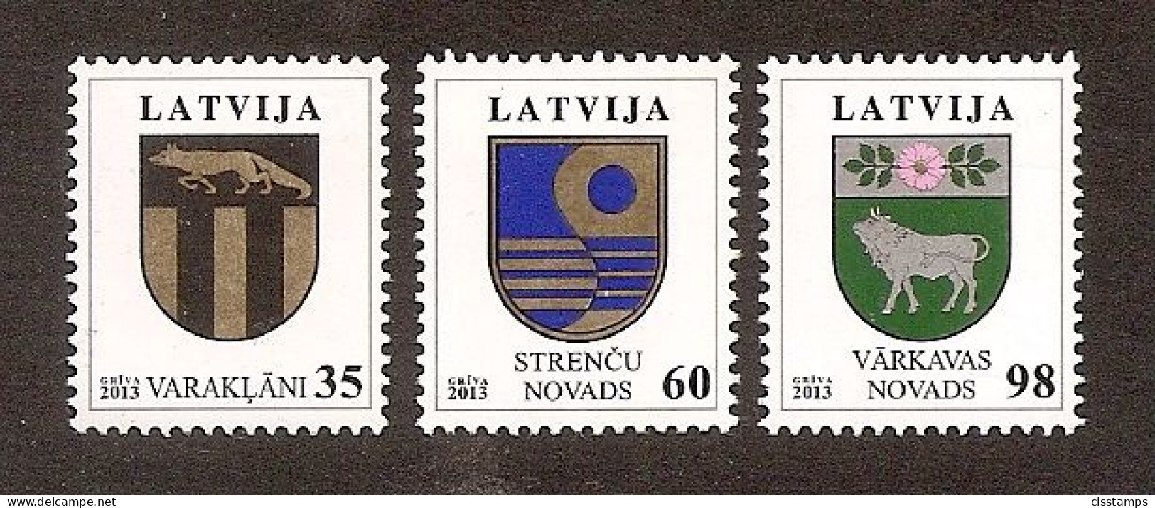 LATVIA 2013●Coat Of Arms Definitives●Mi 855-57 MNH - Timbres