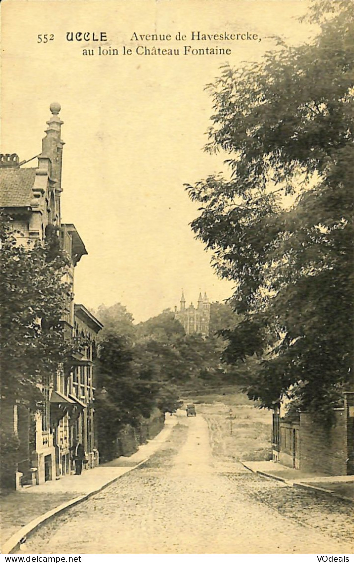 Belgique - Brussel - Bruxelles - Uccle - Ukkel - Avenue De Haveskercke Au Loin Le Château Fontaine - Ukkel - Uccle