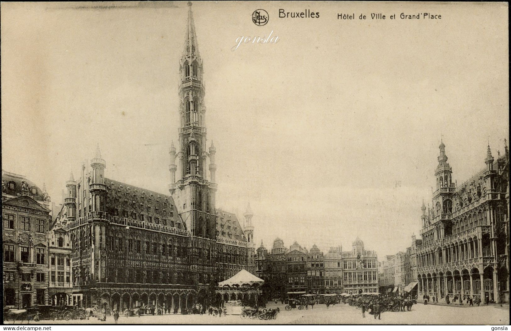 BRUXELLES 1910 " Diverses vues de Bruxelles" Lot de 18 cartes postales