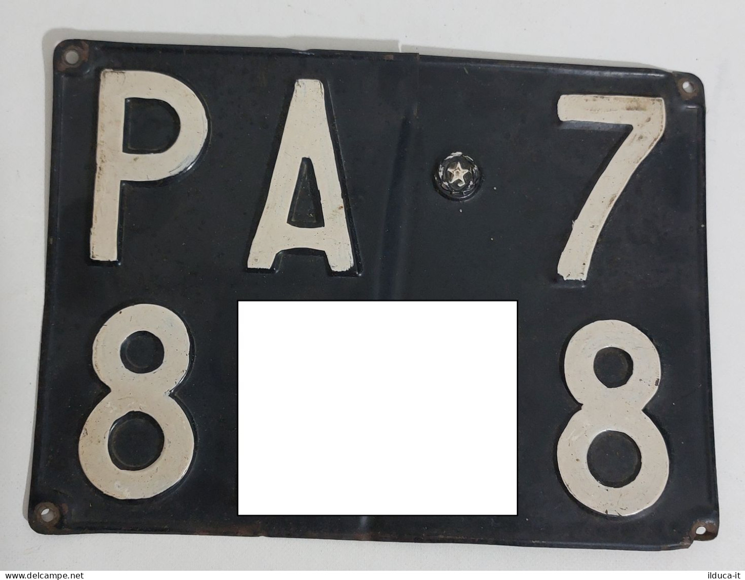 61518 Antica Targa Italiana In Metallo - Palermo - Placas De Matriculación