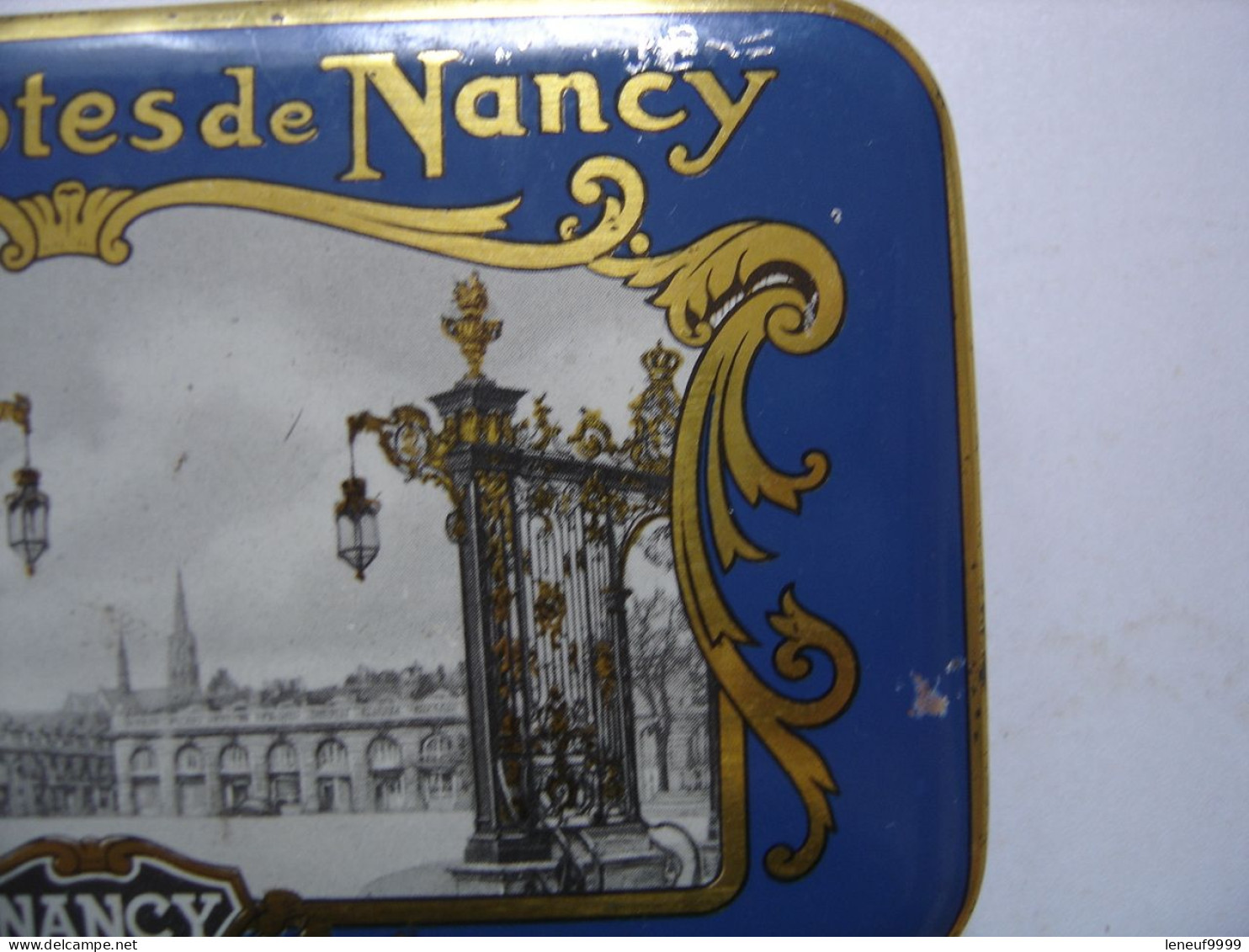 Ancienne Boîte Publicitaire Métal Bergamotes De Nancy Déco Tôle Vintage - Dosen