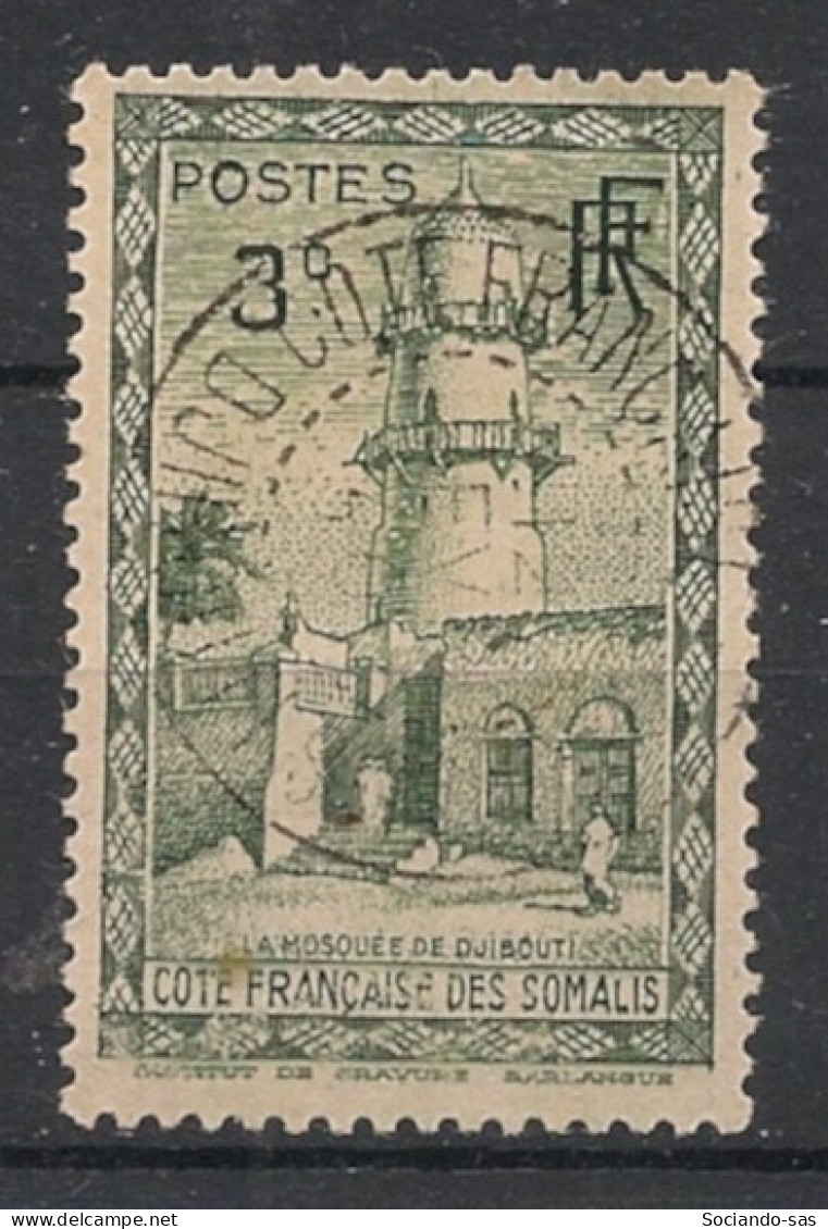 COTE DES SOMALIS - 1938 - N°YT. 149 - Mosquée 3c Vert-olive - Oblitéré / Used - Used Stamps