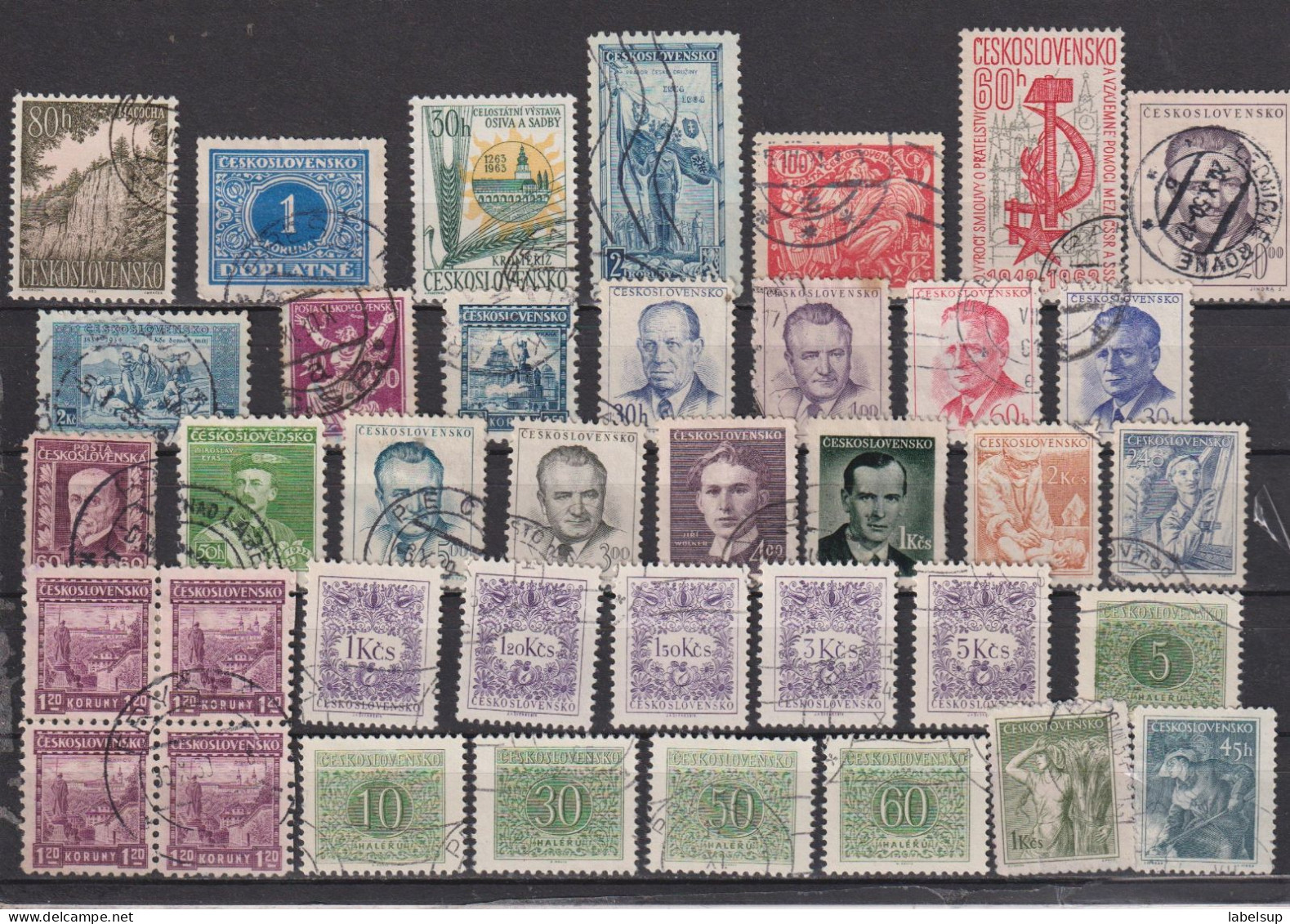 Lot De Vieux Timbres De Tchecoslovaquie - Colecciones & Series