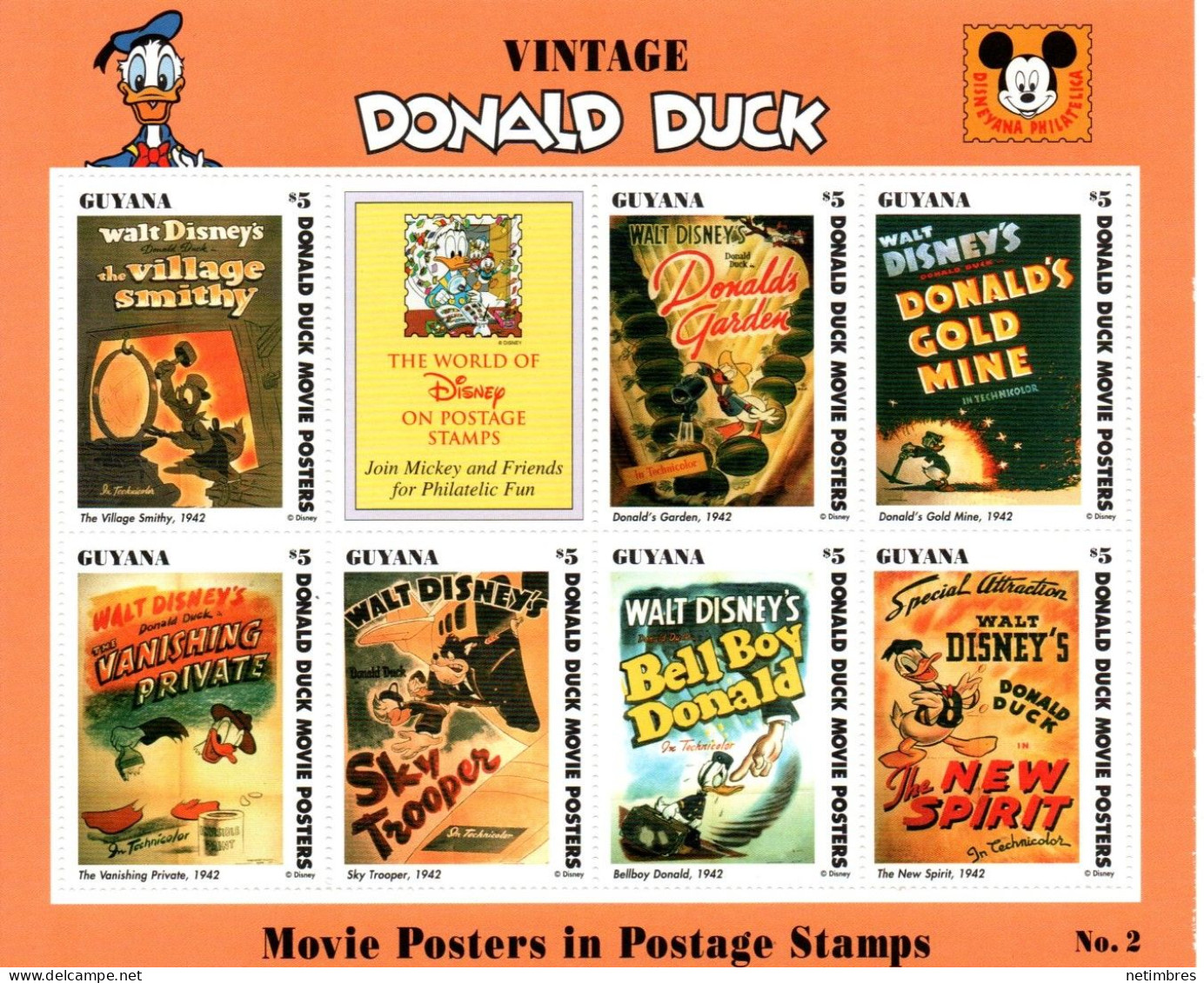 Lot Timbres Thematique " Disney " Neufs - Disney