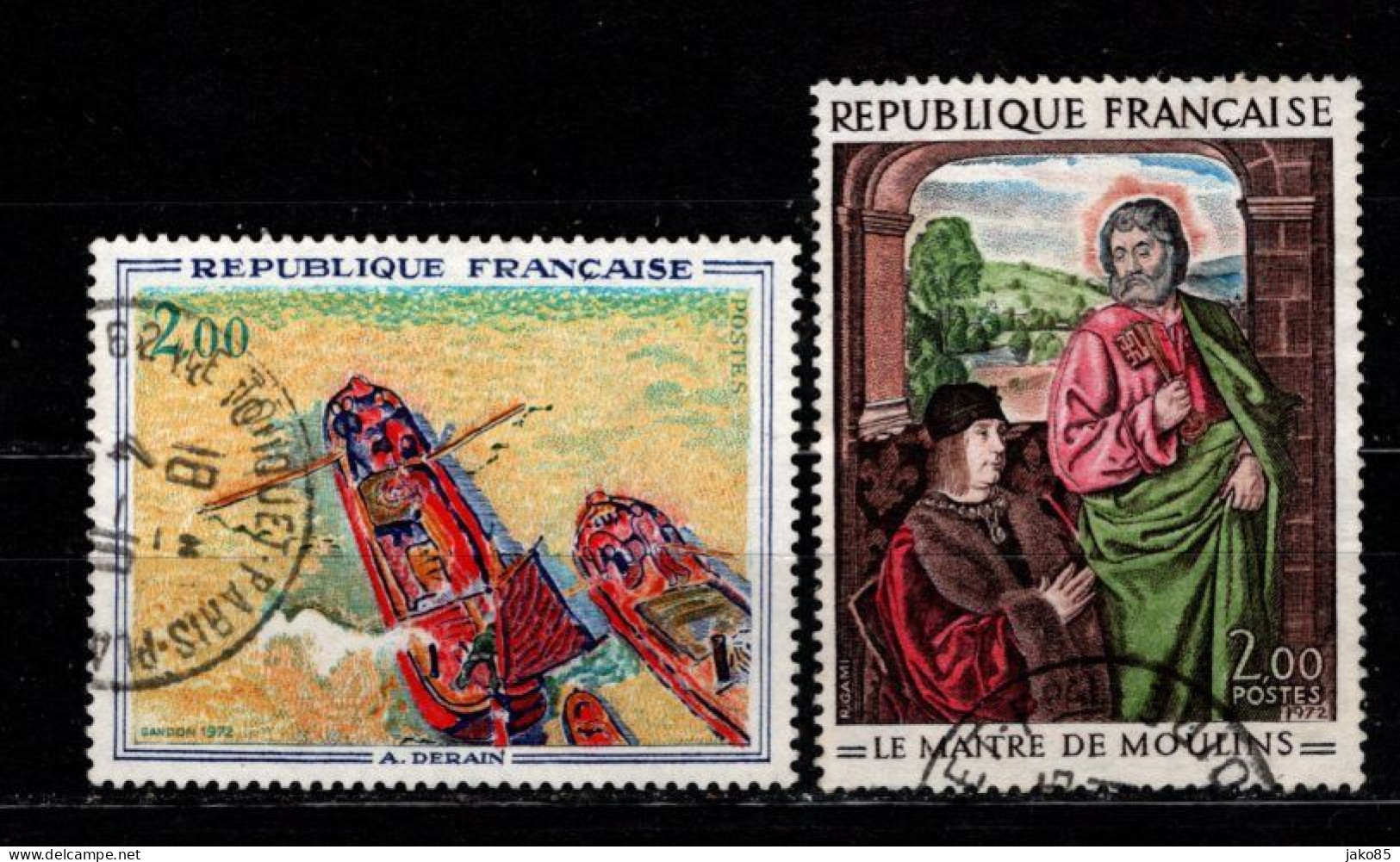 - FRANCE - 1972 - YT N° 1732 / 1733 - Oblitérés - Oeuvres D'art - Gebraucht
