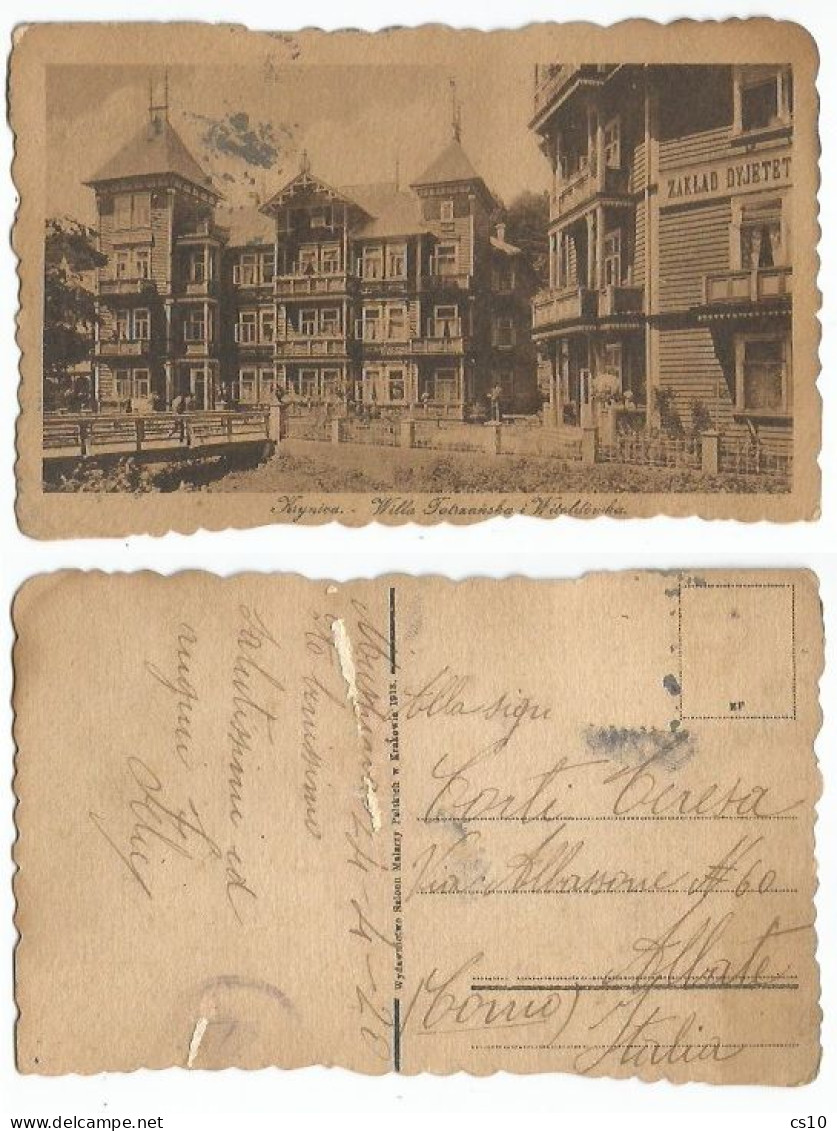 Old Poland Polska - Lot #10 Pcards Used 3march/24april 1920 To Same Address In Italy - Stampless - Cartas & Documentos