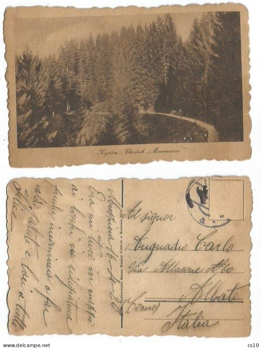 Old Poland Polska - Lot #10 Pcards Used 3march/24april 1920 To Same Address In Italy - Stampless - Brieven En Documenten