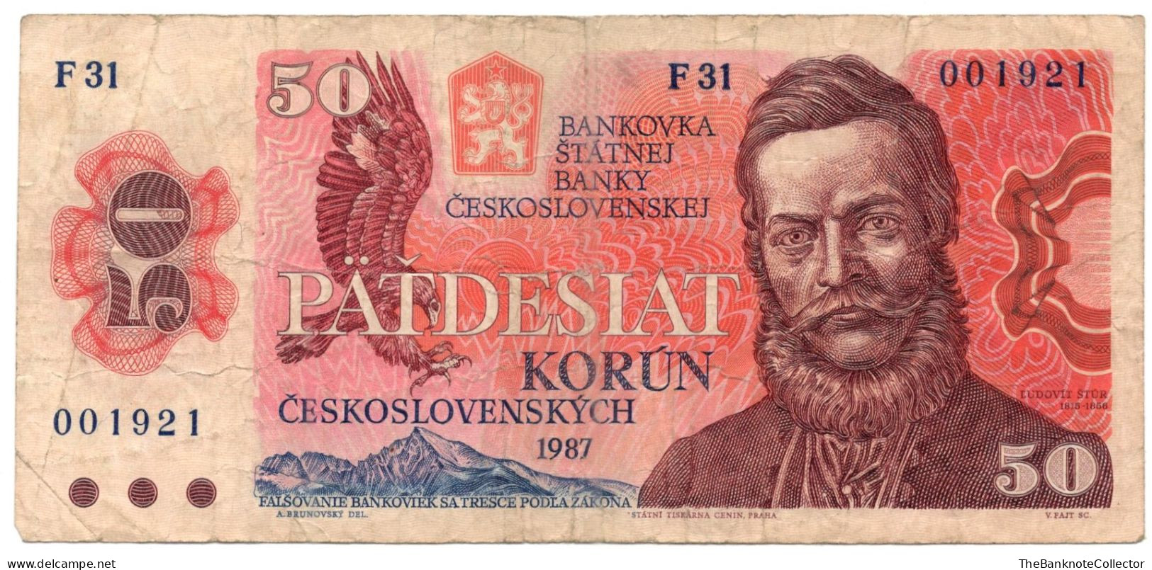 Czechoslavakia  50 Korun 1987 P-96 Fine - Checoslovaquia