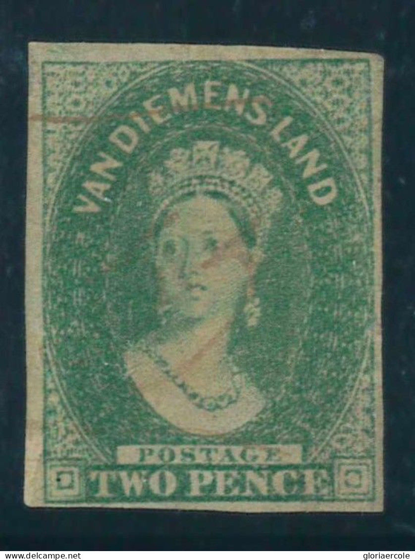 P2972 C - TASMANIATIT SG 31 , 4 HUGE MARGINS PENN CANCEL - Usados