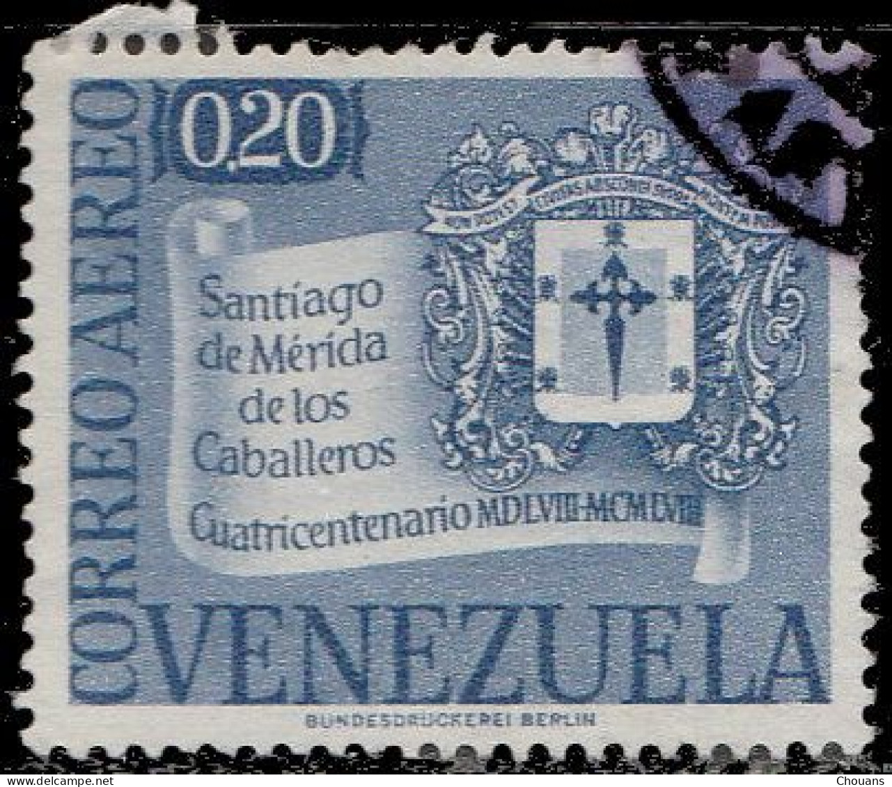 Vénézuela Aérien 1958. ~ A 648 + 660 - Ville De Santiago De Merida De Los Caballeros - Venezuela