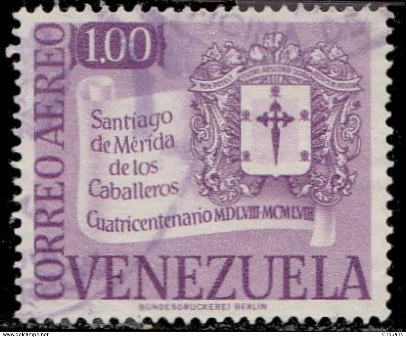 Vénézuela Aérien 1958. ~ A 648 + 660 - Ville De Santiago De Merida De Los Caballeros - Venezuela