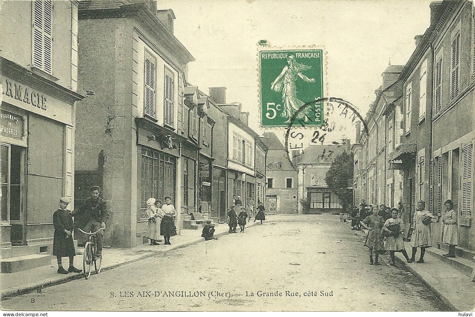 18  LES AIX D' ANGILLON - LA GRANDE RUE , COTE SUD (ref 3846) - Les Aix-d'Angillon