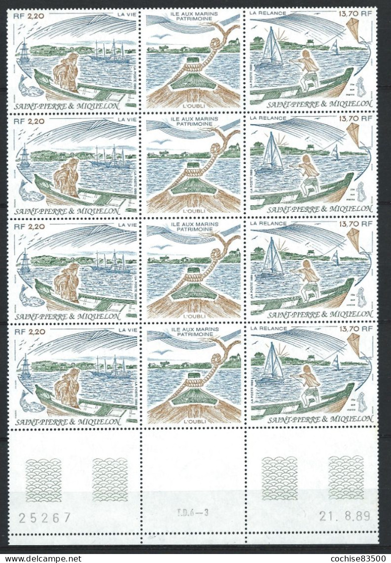 St Pierre Et Miquelon N°509A** (MNH) 1989 - Patrimoine Et Paysage - Coin Daté - Ongebruikt