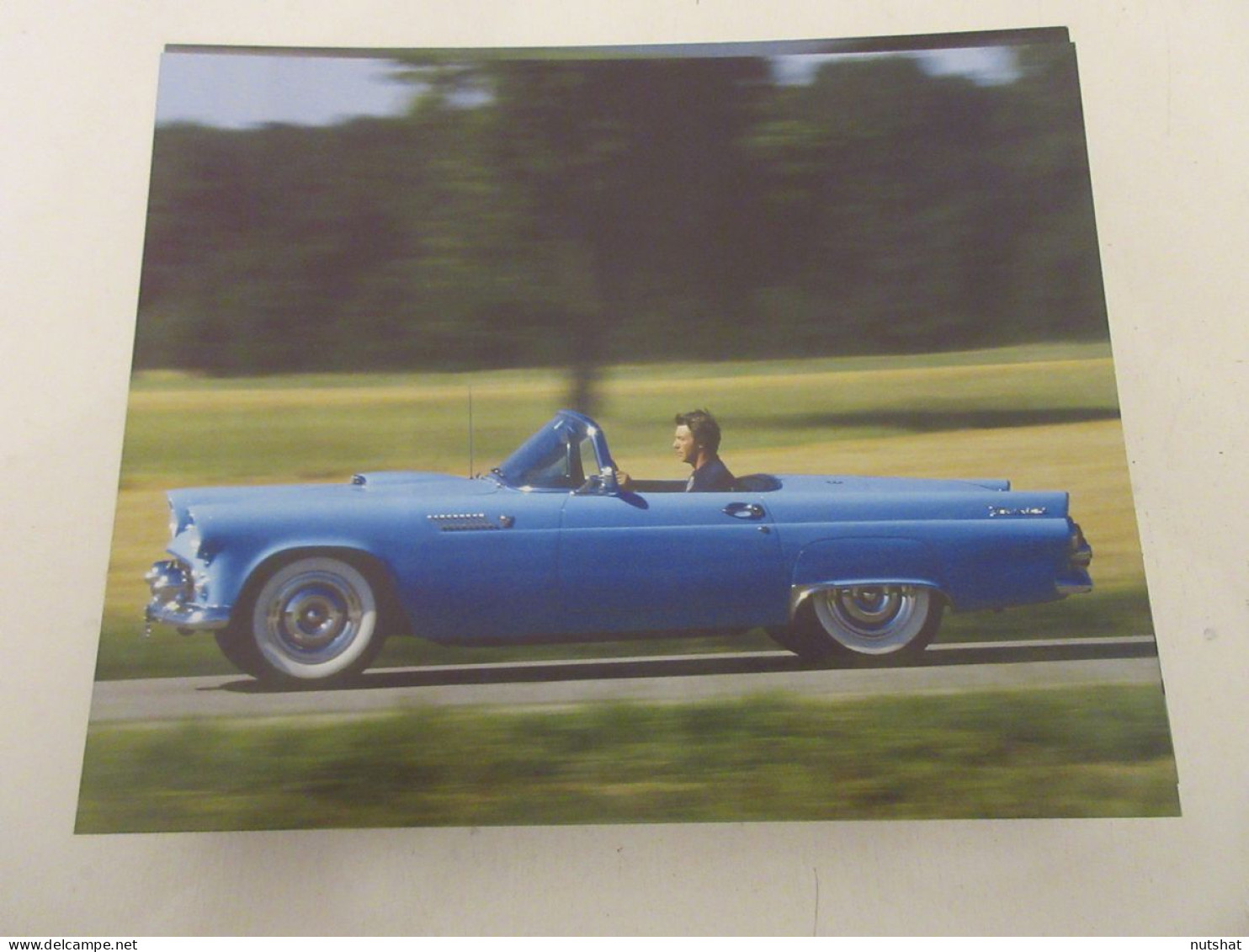 VOITURE CARTE ILLUSTREE 016 FORD THUNDERBIRD 1955.  - Auto/Motor