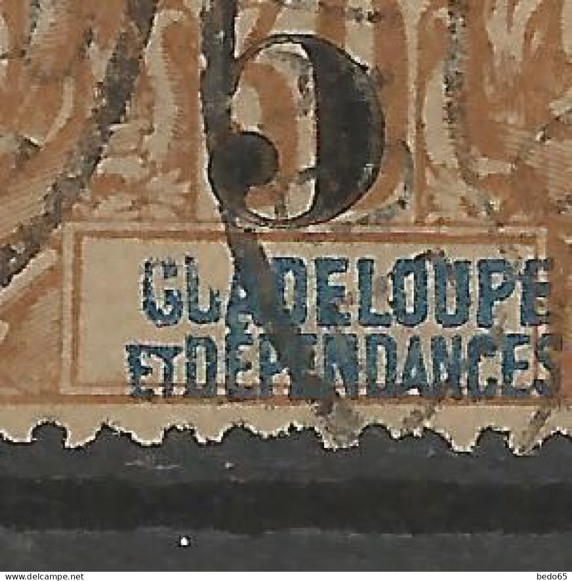 GUADELOUPE N° 45 Variétée GJADELOUPE OBL / Used - Oblitérés