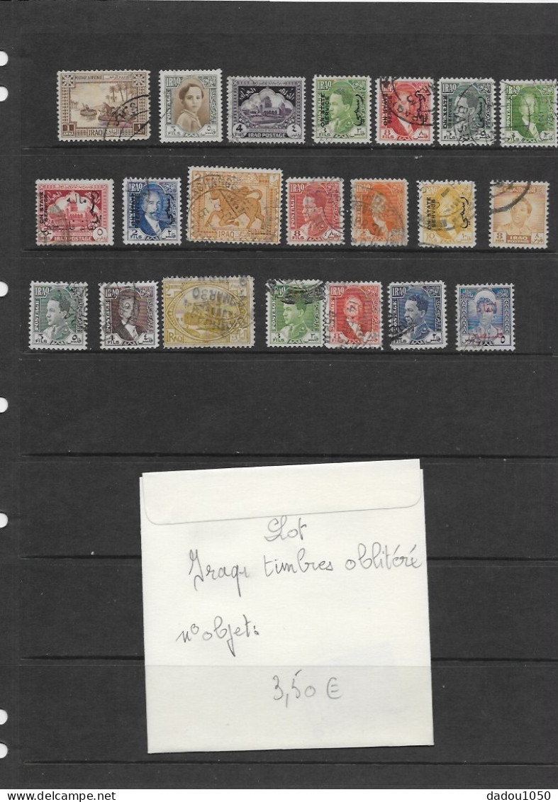 Lot Timbres Iraq   Oblitérés - Irak