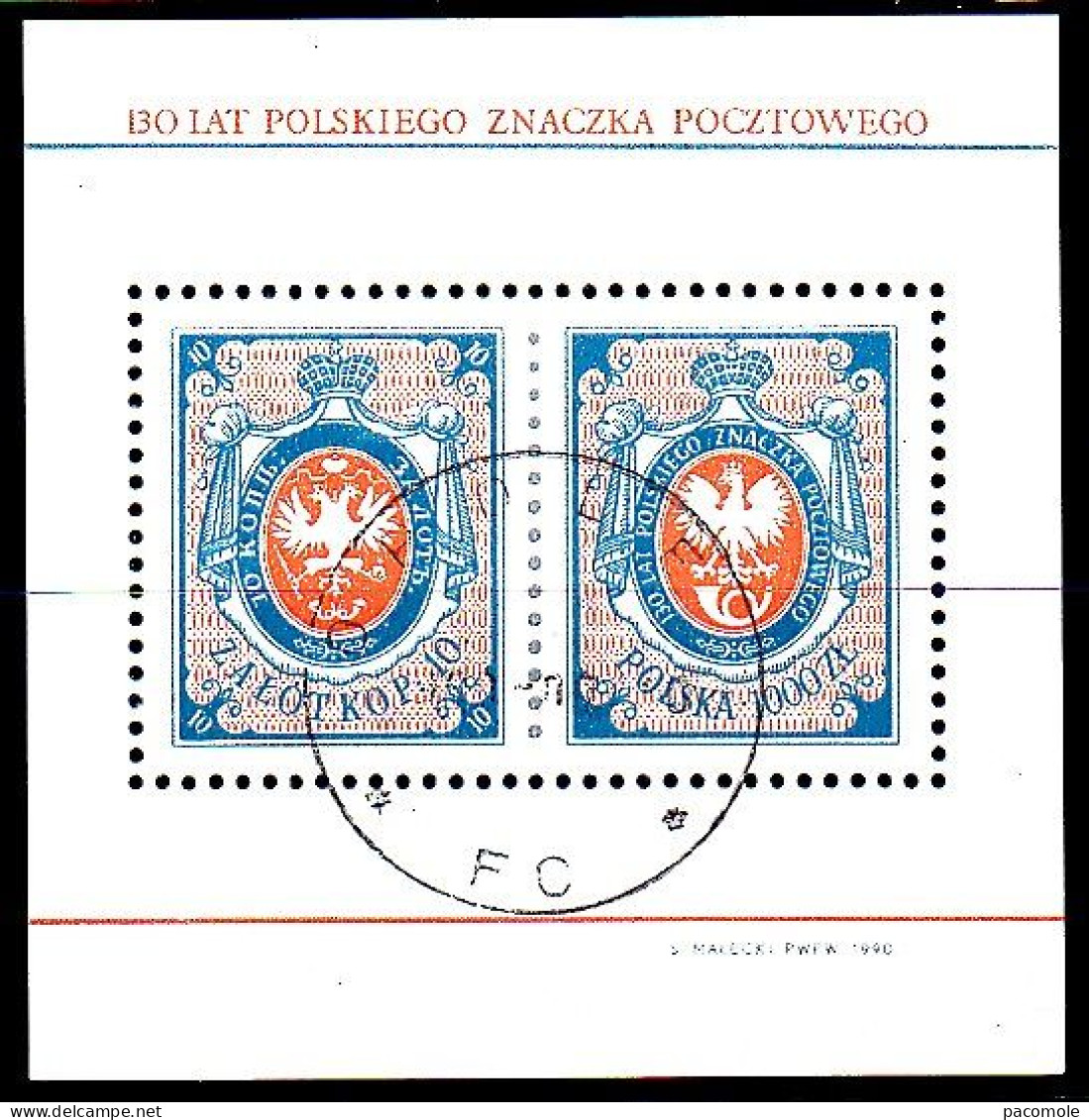 Pologne - 130 Ans Des Timbres Polonais - Used Stamps