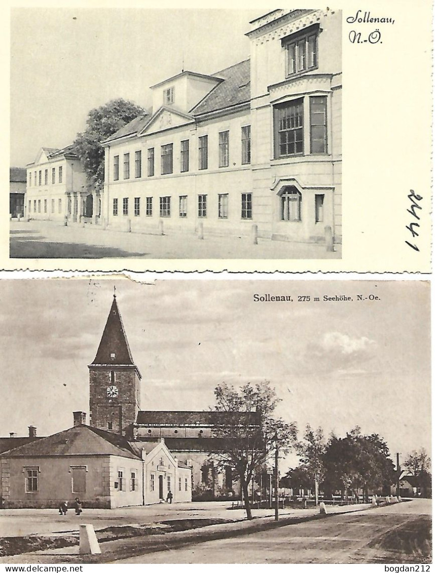 1921/40 - SOLLENAU , 2 Stk.  Gute Zustand,  2 Scan - Wiener Neustadt