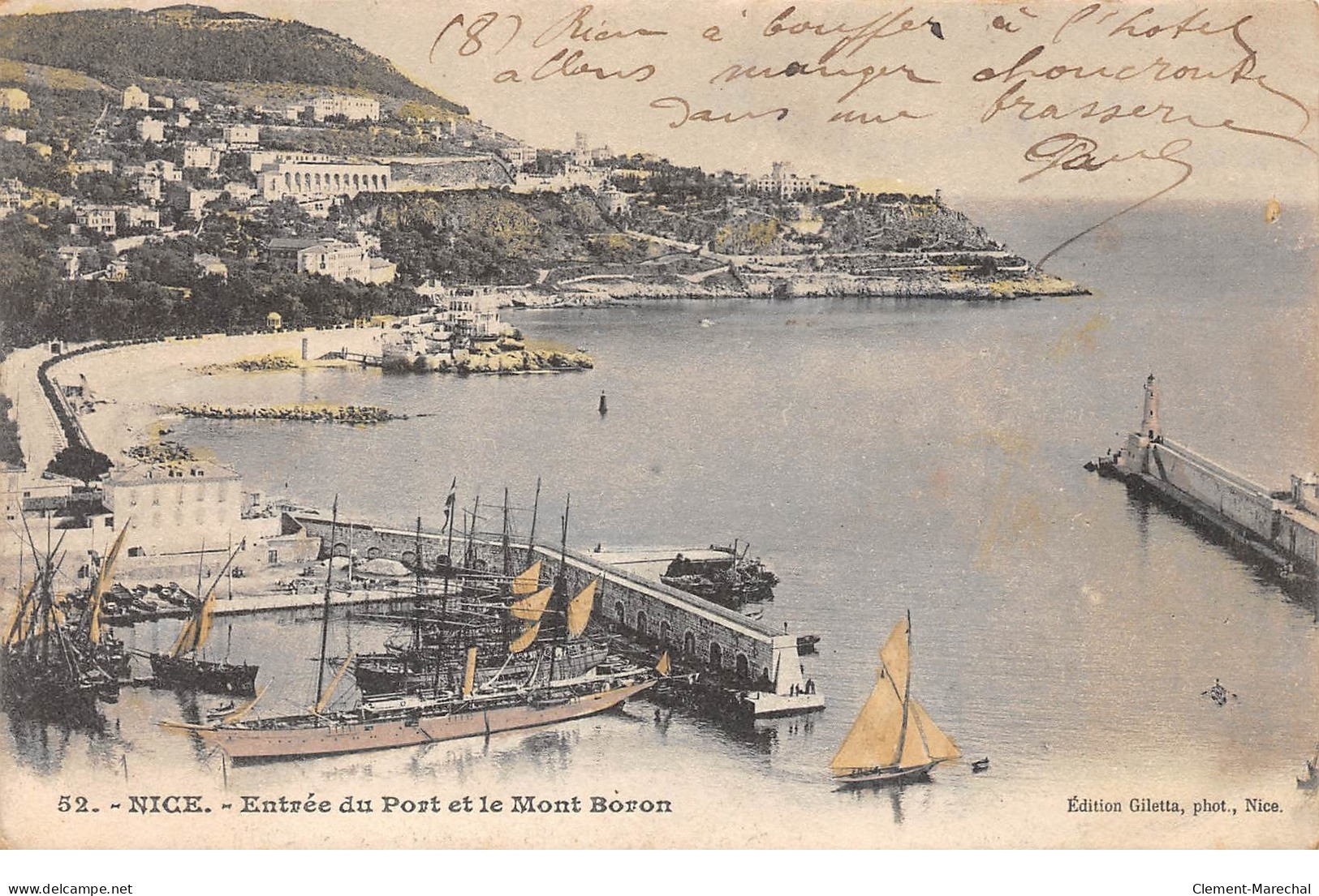 NICE - Entrée Du Port Et Le Pont Boron - Très Bon état - Transport (sea) - Harbour