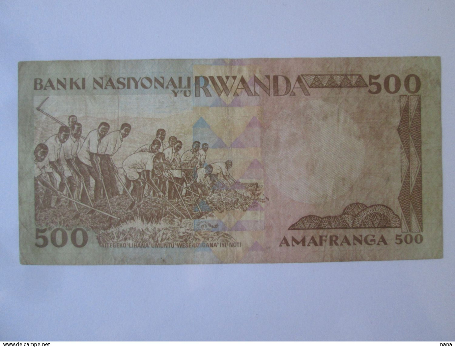 Rare! Rwanda 500 Francs/Amafranga 1981 See Pictures - Ruanda