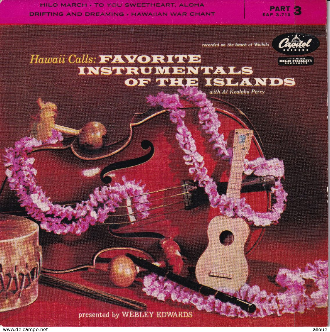 HAWAII CALLS  - FR EP - FAVORITE INSTRUMENTALS OF THE ISLANDS - Instrumental
