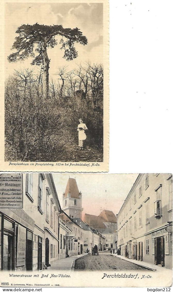 1906/16 - PERCHTOLDSDORF , 2 Stk.  Gute Zustand,  2 Scan - Perchtoldsdorf