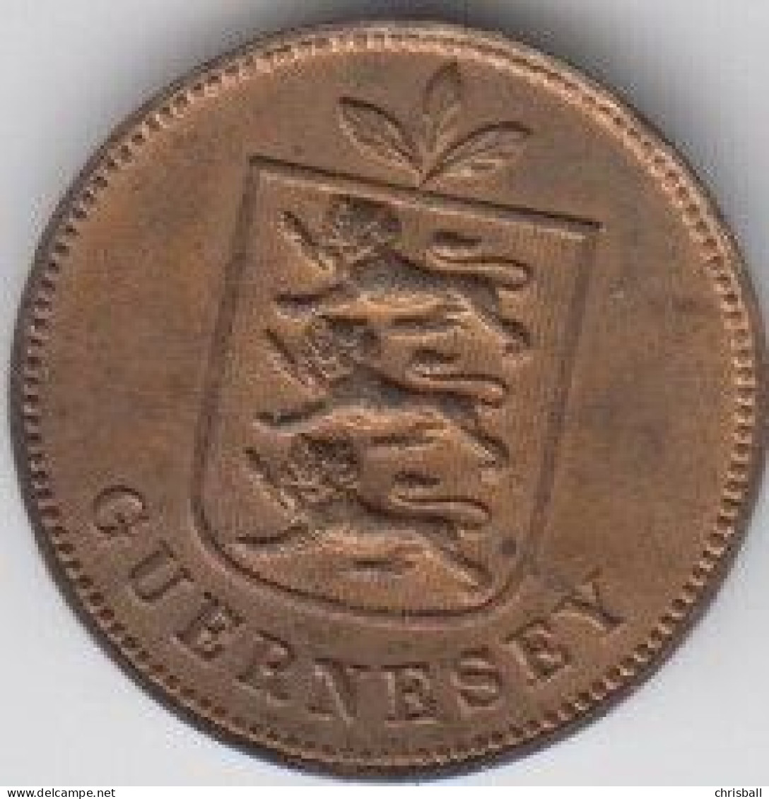 Guernsey 1929 - 2 Double Coin Uncirculated Condition - Guernsey