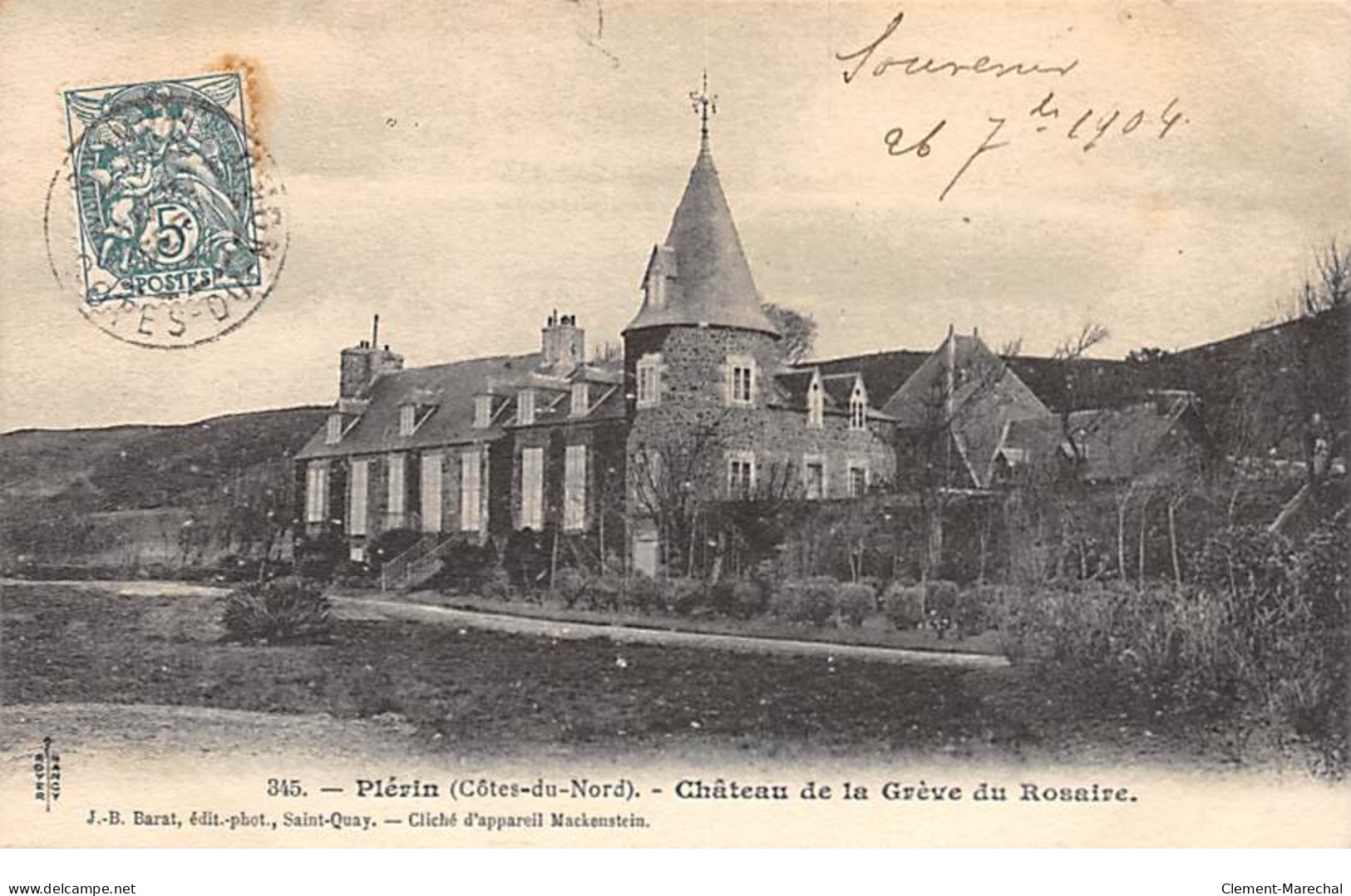 PLERIN - Château De La Grève Du Rosaire - Très Bon état - Plérin / Saint-Laurent-de-la-Mer